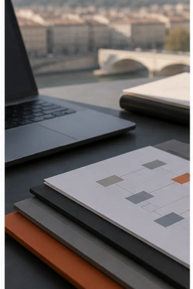 workflow desk editorial visual supporting EU Article 27 Representative for organisations operating in Lyon